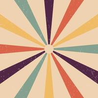 Rays Retro Background. 90s Vintage Background. vector