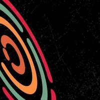 Circle Abstract Retro Background. Vintage Background. vector