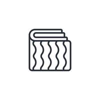rug icon. .Editable stroke.linear style sign for use web design,logo.Symbol illustration. vector