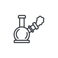 Bong icon. .Editable stroke.linear style sign for use web design,logo.Symbol illustration. vector