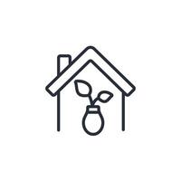 decoration home icon. .Editable stroke.linear style sign for use web design,logo.Symbol illustration. vector