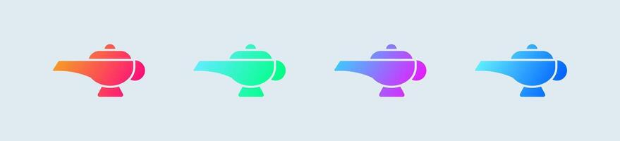 Magic solid icon in gradient colors. Magical signs illustration. vector