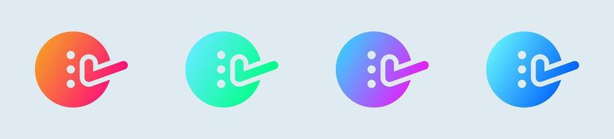 Option solid icon in gradient colors. Control signs illustration. vector