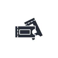 Tickets icon. .Editable stroke.linear style sign for use web design,logo.Symbol illustration. vector