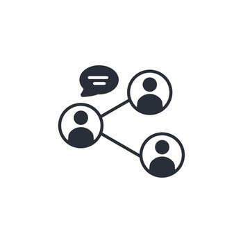 community icon. .Editable stroke.linear style sign for use web design,logo.Symbol illustration. vector