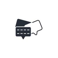 discussion icon. .Editable stroke.linear style sign for use web design,logo.Symbol illustration. vector
