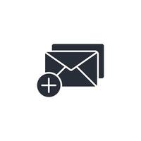 New Message icon. .Editable stroke.linear style sign for use web design,logo.Symbol illustration. vector
