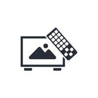 television icon. .Editable stroke.linear style sign for use web design,logo.Symbol illustration. vector