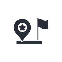 Place icon. .Editable stroke.linear style sign for use web design,logo.Symbol illustration. vector