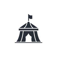 circus icon. .Editable stroke.linear style sign for use web design,logo.Symbol illustration. vector