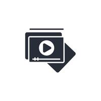 episodes icon. .Editable stroke.linear style sign for use web design,logo.Symbol illustration. vector