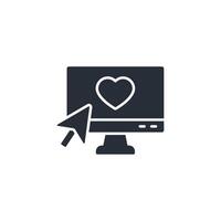 Click Like icon. .Editable stroke.linear style sign for use web design,logo.Symbol illustration. vector