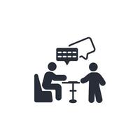 consultation icon. .Editable stroke.linear style sign for use web design,logo.Symbol illustration. vector