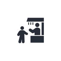 box office icon. .Editable stroke.linear style sign for use web design,logo.Symbol illustration. vector