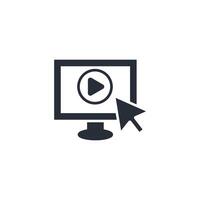 display icon. .Editable stroke.linear style sign for use web design,logo.Symbol illustration. vector