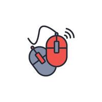 wireless mouse icon. .Editable stroke.linear style sign for use web design,logo.Symbol illustration. vector