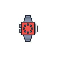 smartwatch icon. .Editable stroke.linear style sign for use web design,logo.Symbol illustration. vector