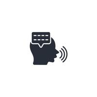 speak icon. .Editable stroke.linear style sign for use web design,logo.Symbol illustration. vector