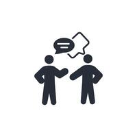 talking icon. .Editable stroke.linear style sign for use web design,logo.Symbol illustration. vector