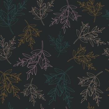 sólido sin costura plantas antecedentes. vector