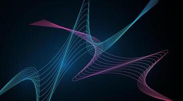 Abstract wave background blue modern. For finance business and technology vector