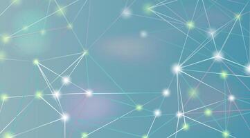 Science and technology concepts. Molecules technology with polygonal shapes on grey background. vector