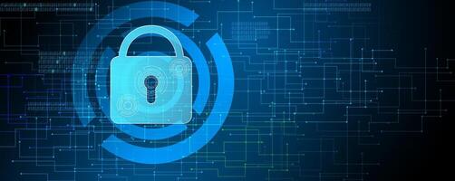 Cyber security concept or network protection. Future technology web services for business and internet project. vector