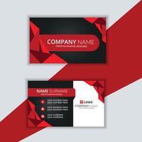 Professional business card template design vector