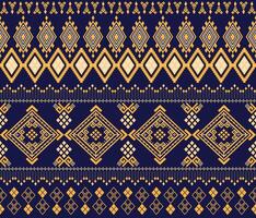 Native fabric and carpet featuring geometric patterns of diamond and square shape vector