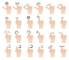 Touch screen touch icon. Graphics. vector