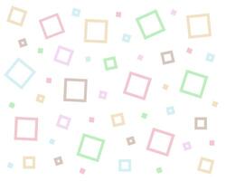A set of square shapes for the background. Flat style, shapes illustration isolated on white background. vector