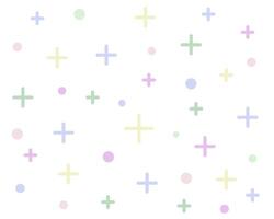 Set of geometric shapes for the background. Plus sign and circles. Flat style, shapes illustration isolated on white background. vector