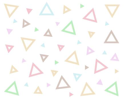 A set of triangular shapes for the background. Flat style, shapes illustration isolated on white background. vector