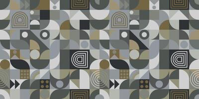 A simple geometric art poster with a simple shape and figure in gray tones. Abstract template design in scandinavian style. vector