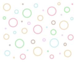 A set of round shapes for the background. Flat style, shapes illustration isolated on white background. vector