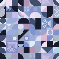 A simple geometric art poster with a simple shape and figure in purple hues. Abstract template design in scandinavian style. vector