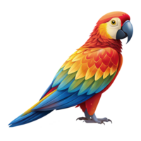 Beautiful image of Parrot birds with transparent background. png