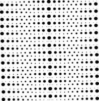 Illustration in the form of an abstract neometric pattern of black dots and circles on a white background vector
