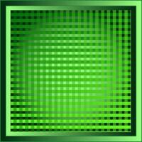 Green rectangular frame with a grid inside on a white background vector