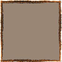 Quadrangular brown frame on a gray background vector