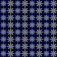 Beautiful and bright colored pattern on a blue background vector
