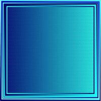 Quadrangular frame with a dotted pattern inside on a blue background vector