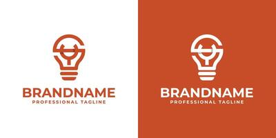 Letters SY Bulb Logo, Suitable for Smart Home Technology Companies vector