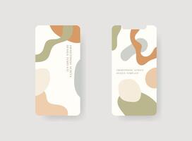 Set of smartphone screen mockup. Design for app interface, ux ui, and web design presentation concept. vector