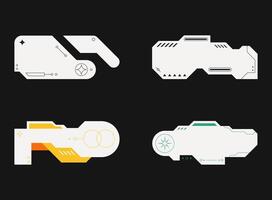 Futuristic interface ui elements. Futuristic HUD elements. Hud interface set. illustration. vector
