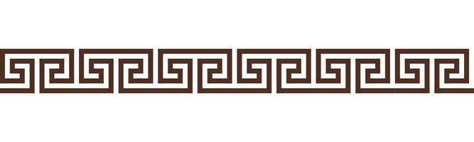 Greek key seamless border pattern collection. Decorative ancient meander, Greece ornament with repeated geometric motifs vector