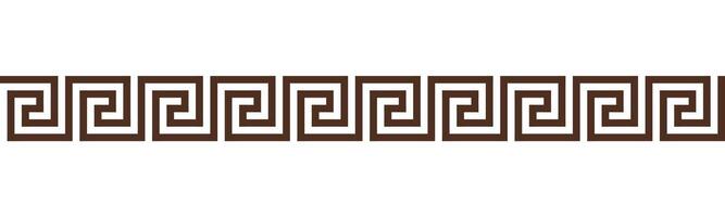 Greek key seamless border pattern collection. Decorative ancient meander, Greece ornament with repeated geometric motifs vector