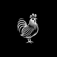 Chicken, Minimalist and Simple Silhouette - illustration vector
