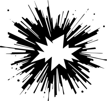 Explosion - Minimalist and Flat Logo - illustration