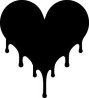 Heart, Minimalist and Simple Silhouette - illustration vector